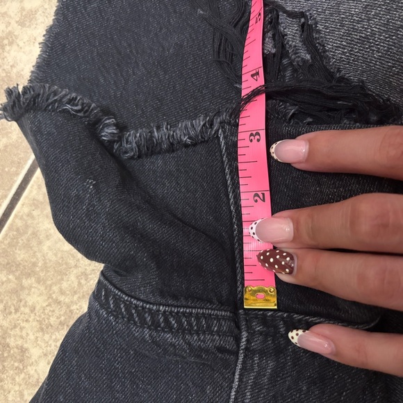 NWT American Eagle Highest Rise ‘90s Boyfriend Shorts Distressed Size 10 - Picture 8 of 8